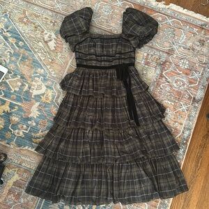 Antonio Melani Tiered Plaid Dress